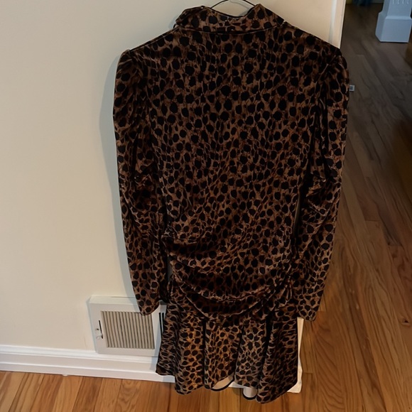 THE ATTICO
LEOPARD PRINT STRETCH VELVET MINI DRESS - Picture 10 of 10